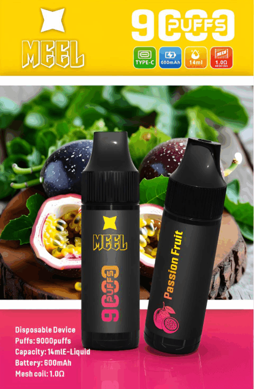 Meel 9000 Puffs 拋棄式電子煙 可充電一次性煙桿 台灣現貨：圖片 3