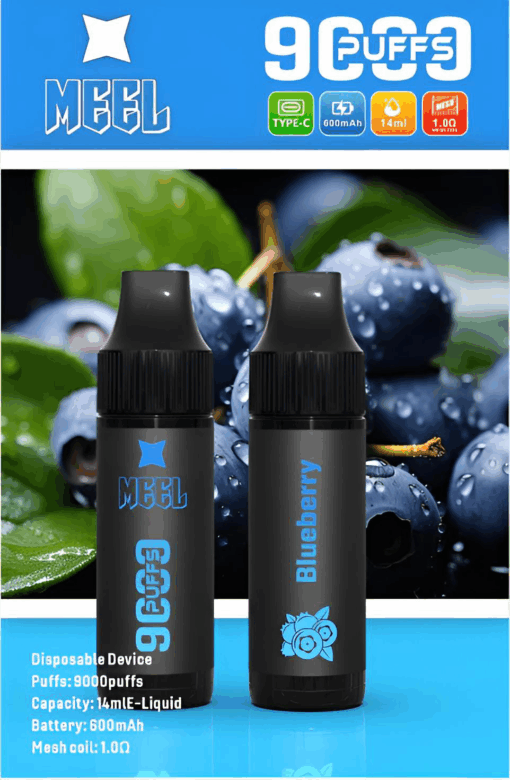 Meel 9000 Puffs 拋棄式電子煙 可充電一次性煙桿 台灣現貨：圖片 2
